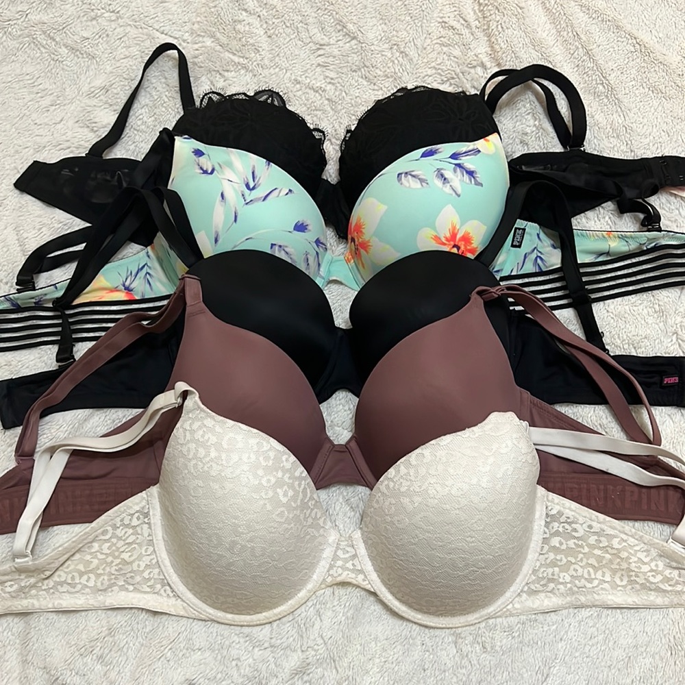 victoria secret PINK bras bundle of 5